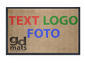 GD415 Velour- reklamní logo rohožka - 4 mm vlas - 115x240 cm