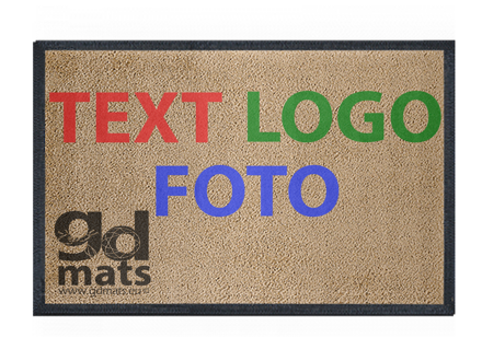 →  GD415 Velour- reklamní logo rohožka - 4 mm vlas - 60x40 cm