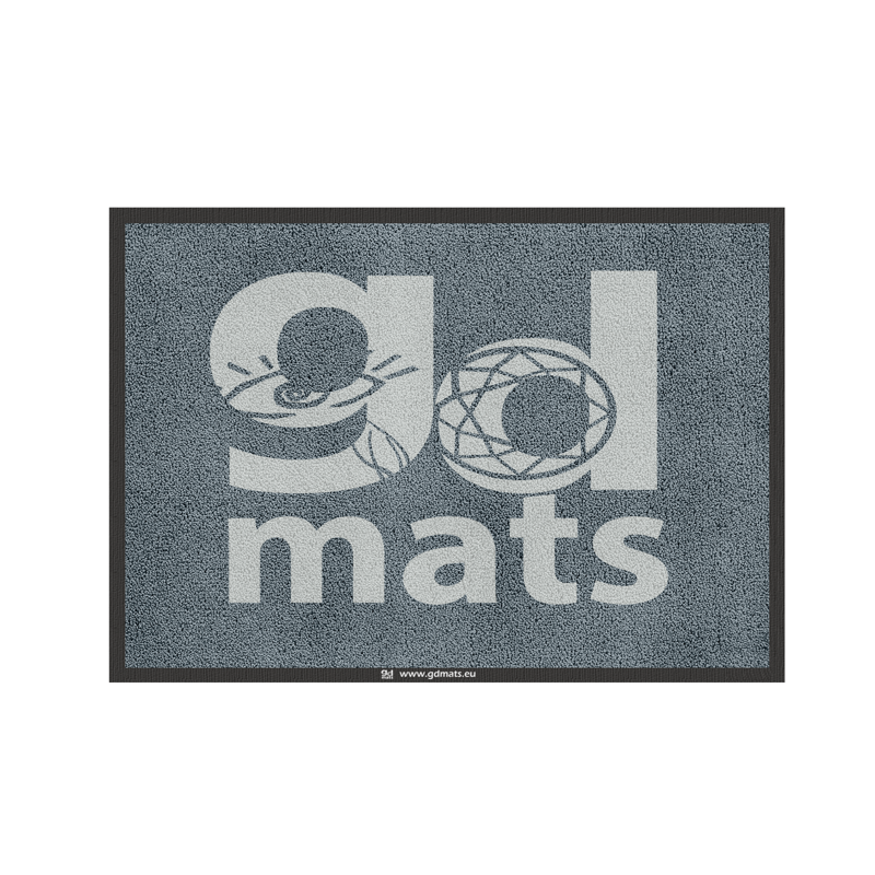 GD680 Print - logo rohož / koberec - 8 mm vlas - 150x180 cm
