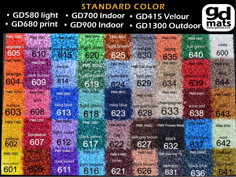 Standardfarben  GD415 Velour