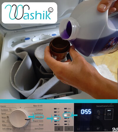 Washik -otthon ki lehet mosni és ezáltal nagyon egyszerű karbantartani